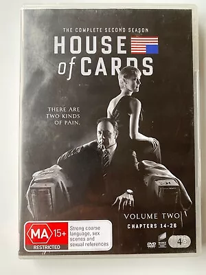 House Of Cards Season 2 Volume 2 DVD Kevin Spacey Region PAL Free Post Pre Owned • $3.90