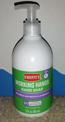 O’KEEFFE’S Working Hands Hand Soap Cleansing & Moisturizing Pump W/Lavender Oil • $11.50