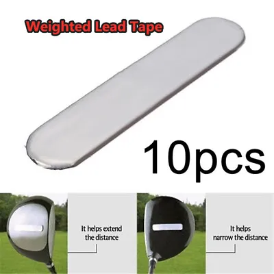 10 Pcs Lead Tape To Add Swing Weight For Golf Club Tennis Racket Iron Putter Uk • £4.49