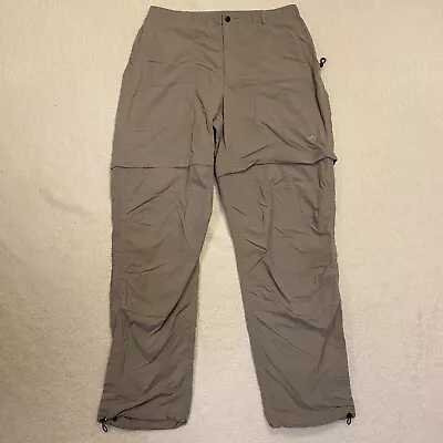 $24.99 • Buy Mountain Hardwear Outdoor Convertible Pants Womens Sz 12  Beige Hiking Nylon