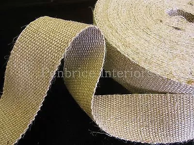£3.50 • Buy 2 Mts Of STRONG Jute Upholstery Chair Webbing Seat Seating Tape - 2 Inch 11lb