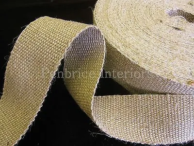 2 Mts Of STRONG Jute Upholstery Chair Webbing Seat Seating Tape - 2 Inch 11lb • £3.68