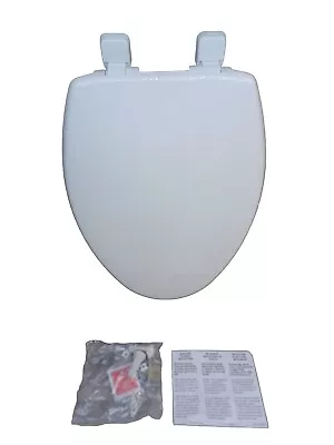 Toilet Seat Slow Close MAYFAIR 1880SLOW 000 Caswell White Elongated Plastic • $21.17