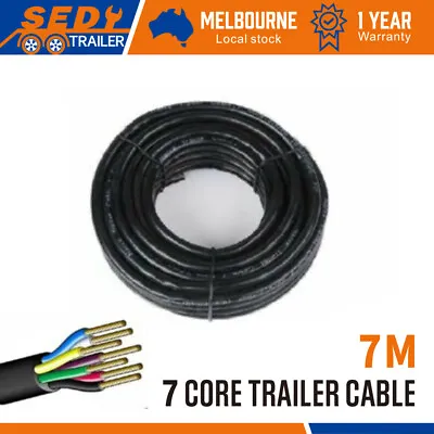7M X 7 Core Wire Cable Trailer Cable Automotive Boat Caravan Truck Coil V90 PVC • $24.99