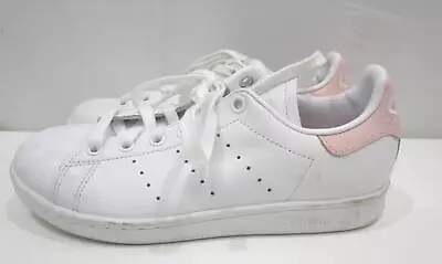 AS NEW Adidas Stan Smith Leather Shoes White & Pink Unisex Size 5 RRP$130 • $19.99