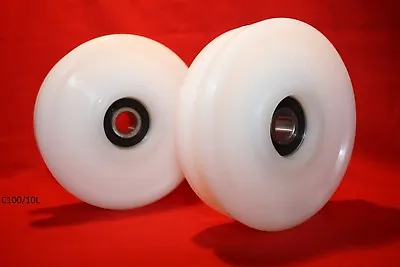 £11 • Buy 100mm Nylon Pulley Wheel With Ball Bearings Various Groove Size Precisely Turned