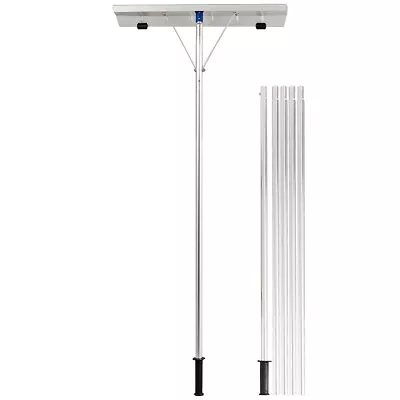 £37.99 • Buy Extendable Snow Shovel Roof Rake Lightweight Aluminum Snow Rake 5 Aluminum Tubes