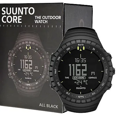 Suunto Core All Black Outdoor Watch With Altimeter Barometer Compass SS014279010 • $308