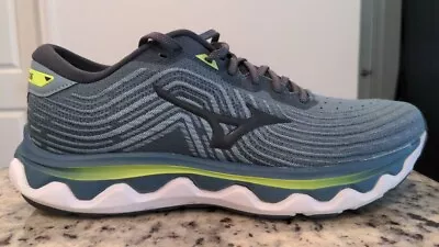 Mizuno Wave Horizon 6 Men's Running Size 12 Smoke Blue/ebony • $79.99