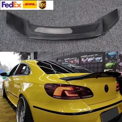 Carbon Fiber Rear Trunk Spoiler Wing Fit For Volkswagen VW Passat CC 2009-2018 • $209