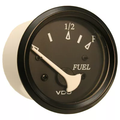 VDO Cockpit Marine 52mm (2-1/16 ) Fuel Level Gauge - Black Dial/Bezel • $46.09