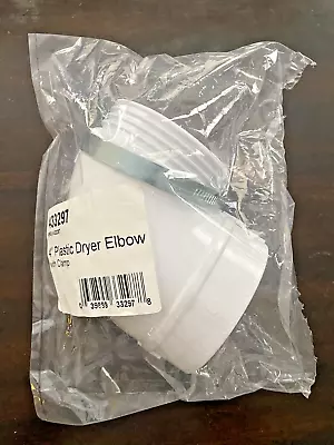 4 Inch Plastic Dryer Elbow With Clamp ~ Quick Fit Exhaust 4  Elbow ~ New ~ • $17.99