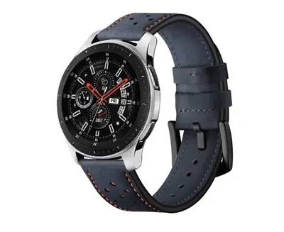 Leather Watch Band Wristband Strap For Samsung Galaxy 46Mm Sm R800 Midnight B... • $25.17