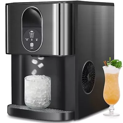 Pebble Ice Maker Self Dispensing Countertop Nugget Ice Maker 55lbs/24H from TX • $399.99