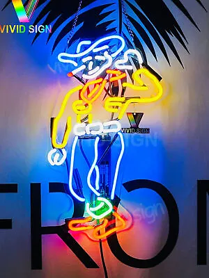 Las Vegas Cowboy VIC Casino 17  Acrylic Neon Light Sign Lamp Bar Open Windows • $120.49