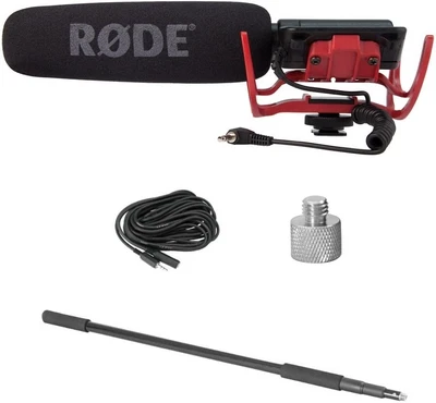 £203.49 • Buy Rode VideoMic Microphone Pack With Rycote Lyre Mount, Boom Pole, Screw Adapter
