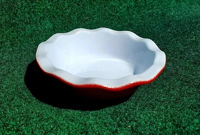 Emile Henry France Tart Dish 5.5  Red Enamel Ceramic 14 CM Mini Pie • $12.99