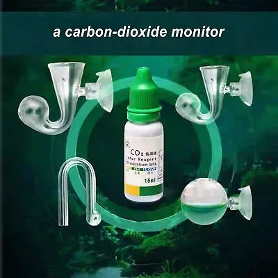 Aquatics Co2 Drop Checker Solution Fish Tank Test CO2 Kit Aquatic Co2 Checker • $8.54