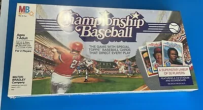 1984 Championship Baseball Board Game Milton Bradley All 30 Cards Pristine New • $75