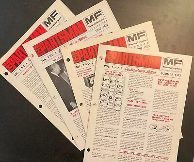 MASSEY FERGUSON MF The Partsman Dealer Brochure Literature ORIGINALS Vol 1 & 2 • $23.98