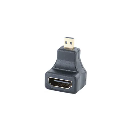 Angle 90° HDMI Type A Female To Micro HDMI Male Adapter Converter Connector • $1.49