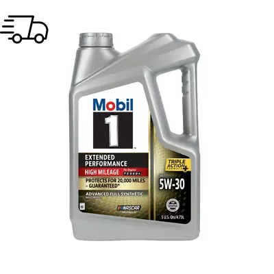 Mobil 1 Extended Performance High Mileage Full Synthetic Motor Oil 5W-30 5 Qt • $39.10