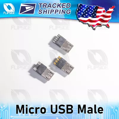 25pcs Micro USB Male Plug 2/4/5 Pin Terminal Repair Jack Port Solder Connector • $8