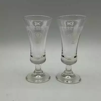 Jagermeister Clear Shot Glasses Set Of 2 • $25.27