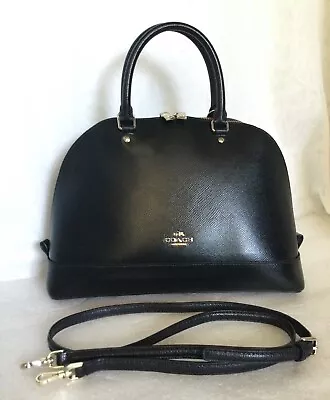 COACH Black Leather Tote/Cross Body/Shoulder Bag / Handbag Made In Vietnam • $159