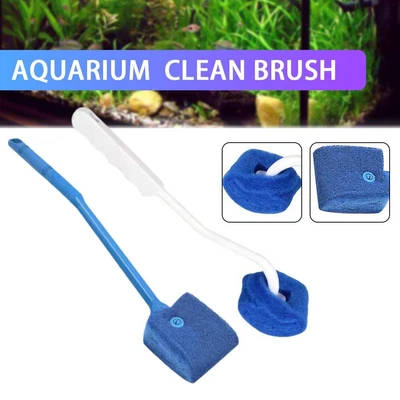$6.51 • Buy Fish Tank Long Handle Cleaner Glass Scraper Brush Aquarium Accessories V6A4