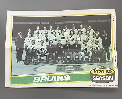 1980 Topps Team Posters Boston Bruins Hockey  #4 Boston Bruins 7x5 Inch • $3.95