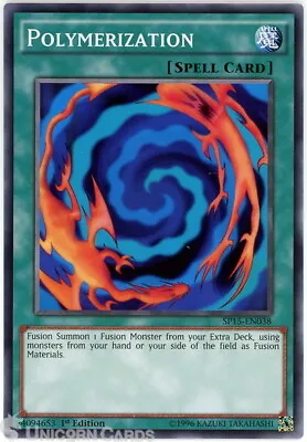 SP15-EN038 Polymerization :: Shatterfoil Rare 1st Edition Mint YuGiOh Card • £5.39