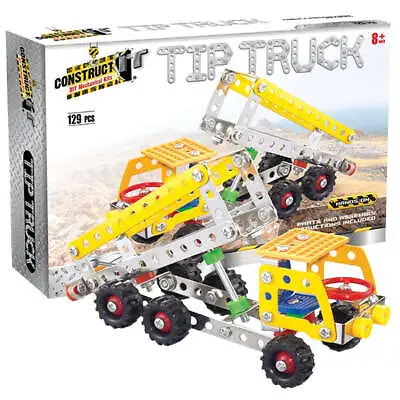 Construct It Kit -  Mechanical Tip Truck - Model - Metal - Educational • £12.99