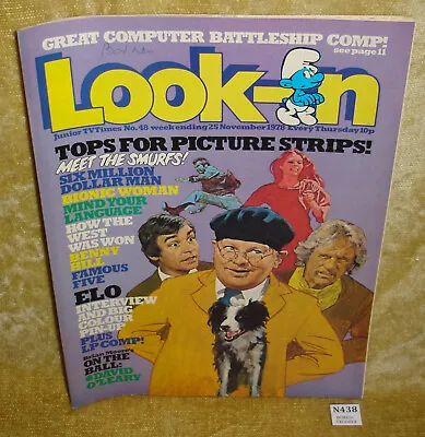 Look-in Junior Tv Times Magazine #48 25 November 1978 Benny Hill Cover Elo Poste • £5.99