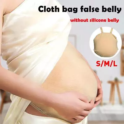 Artificial Baby Tummy Belly Fake Pregnancy Pregnant Bump Cloth Bag Prop Hot M4 • £10.66