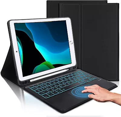 $22.99 • Buy Backlit Touchpad Keyboard Case For IPad 5/6/7/8/9th/10th Gen Air 4 5 Pro 11/12.9