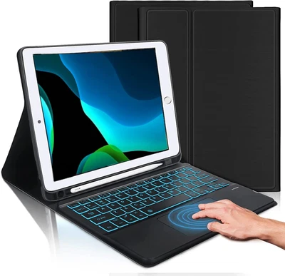 Backlit Touchpad Keyboard Case For IPad 5/6/7/8/9th/10th Gen Air 4 5 Pro 11/12.9 • $64.54