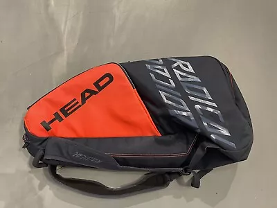 Head Radical 6 Pack Combi Tennis Racquet Bag ( Tennis Racket 6 Pk Orange Grey  ) • $39.95