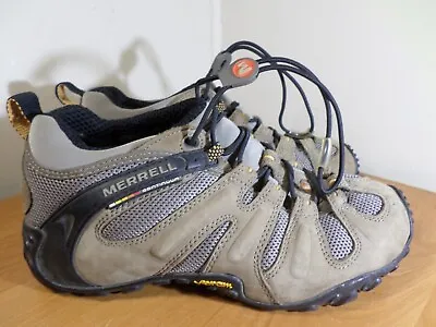 Merrell Women's Size 8.5 Chameleon II Hiking Shoes Bungee Laces Brown Leather • $23.99