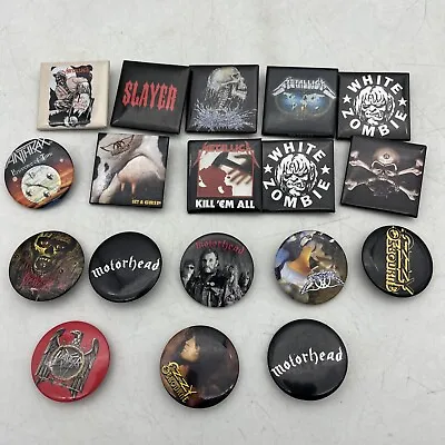 Heavy Metal Rock Band Vintage Pins 1990s Lot Of 18 • $19.99