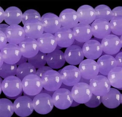 8mm Natural Purple Alexandrite Round Gemstone Loose Beads 15'' AAA • $3.67