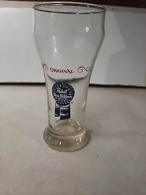 Vintage Original Pabst Blue Ribbon Beer Pilsner Glass • $7.95