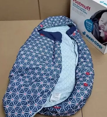Rrp £59 Maxi-Cosi Stroller Pram Footmuff Cosy Toes Blue New FAST UK POSTAGE • £13.50