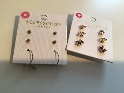 Accessorize Classic Style Earrings - 2 Pairs  • £0.99