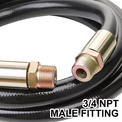 Hromee Fuel Transfer Hose 3/4 Inch × 10 Feet Pump Hose With Male Fittings For... • $47