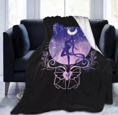 Sailor-Moon Throw Blanket. Lightweight Ultra-Soft Micro • $25.64