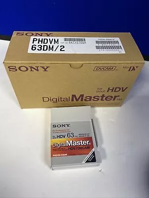 Box Of 10 Sony Digital Master PHDVM-63DM Mini DV HDV DVCAM Tape Pro Camcorder • $67.50