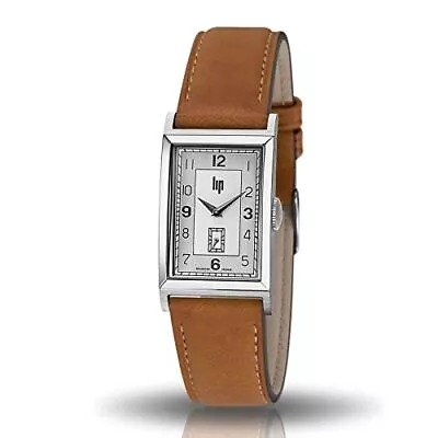 [LIP] Watch Men's Lip671015 Churchill T18 Silver Brown Leather • $314.72