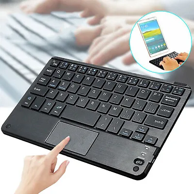 Mini Bluetooth Wireless Touchpad Keyboard&Cordless Mouse For Android IOS Tablet • $17.85