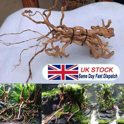 £6.46 • Buy Natural Driftwood Aquarium Root Plant Trunk Tree Fish Tank Landscape Plant Decor